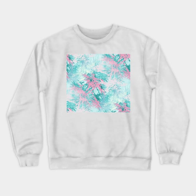 Bamboo RepeatPattern Soft Colours Crewneck Sweatshirt by MarbleCloud